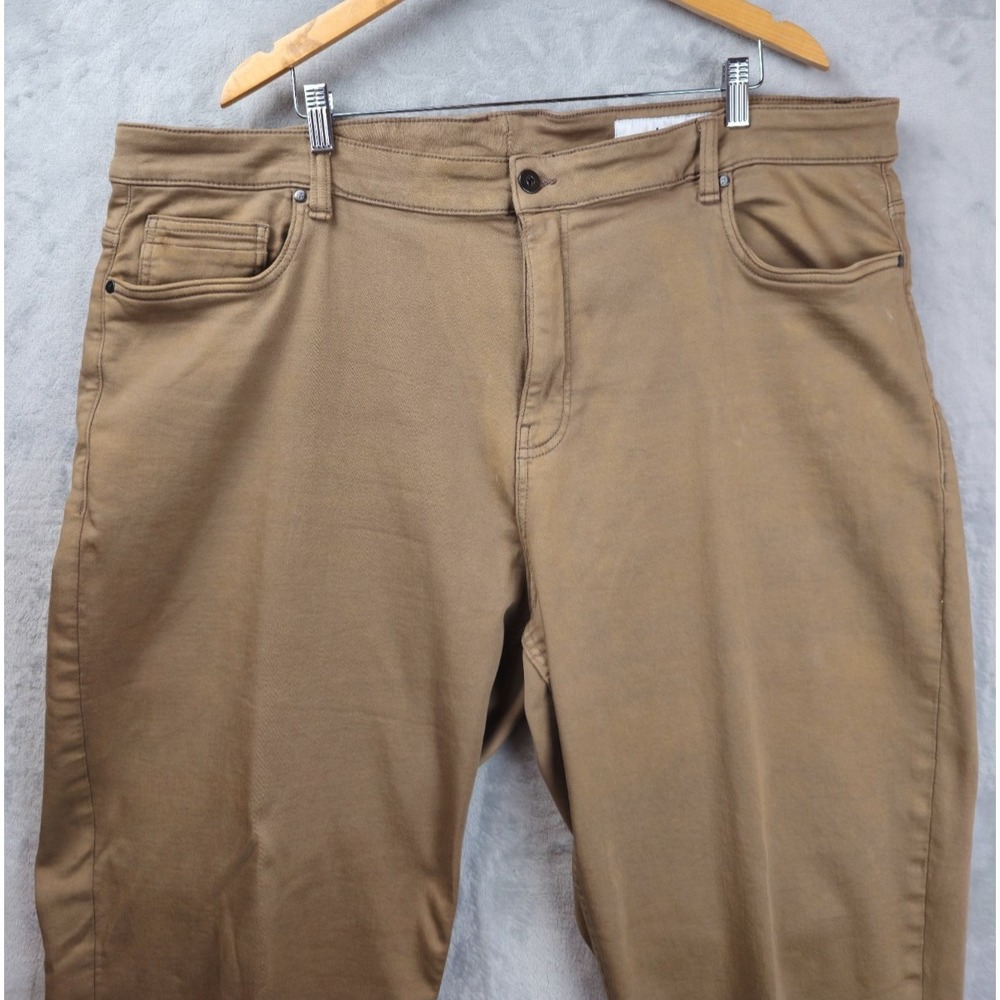 Men's Slim Straight Jeans - Tan - Picture 2 of 6